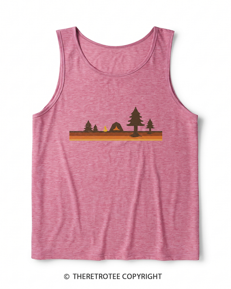 TheRetroTee Camper 1980s Heather Tank Top