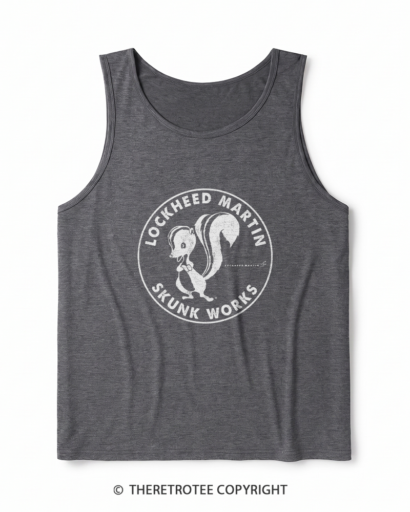 TheRetroTee Iron Skunk Industries 1940s Heather Tank Top