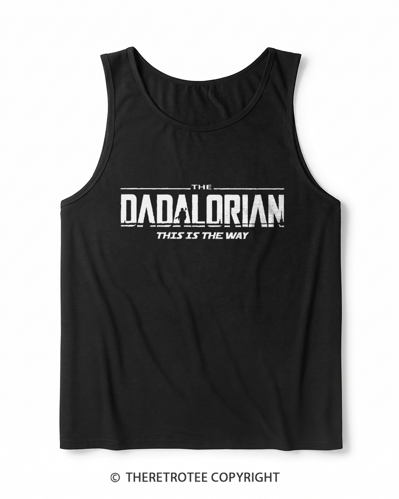TheRetroTee The Dadalorian 1990s Heather Tank Top