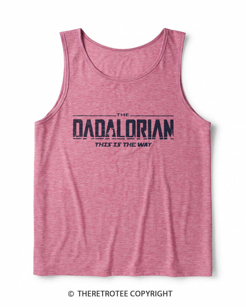 TheRetroTee The Dadalorian 1990s Heather Tank Top