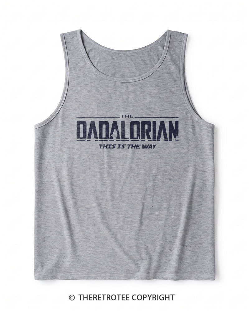 TheRetroTee The Dadalorian 1990s Heather Tank Top
