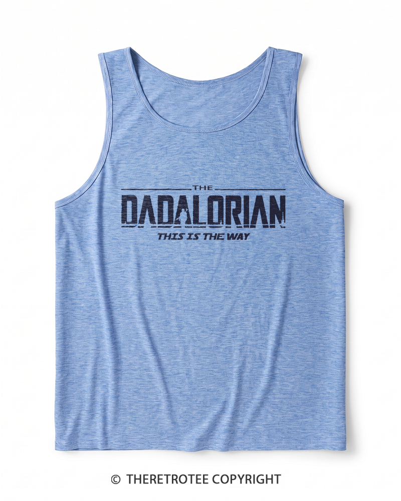 TheRetroTee The Dadalorian 1990s Heather Tank Top