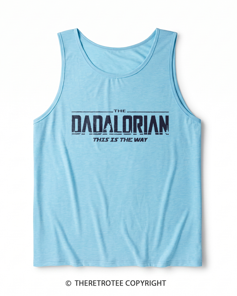 TheRetroTee The Dadalorian 1990s Heather Tank Top