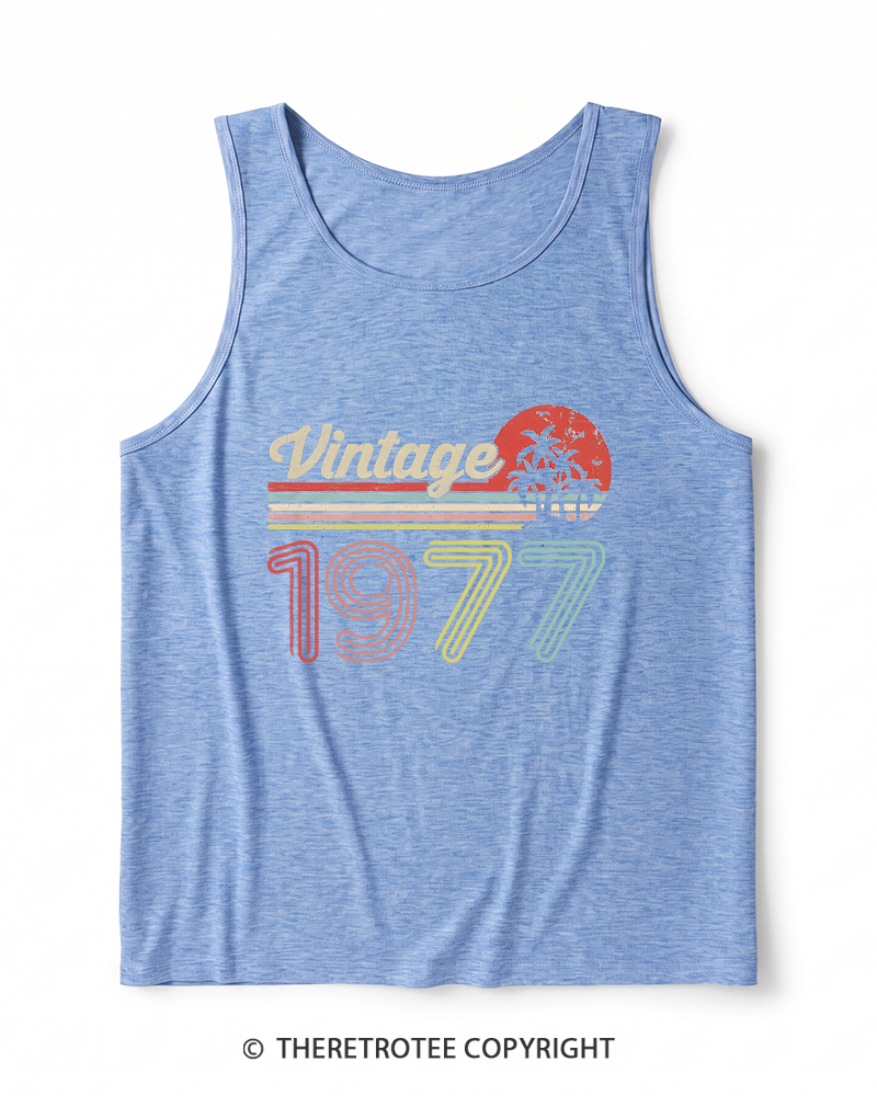 TheRetroTee 1977 Vintage Heather Tank Top