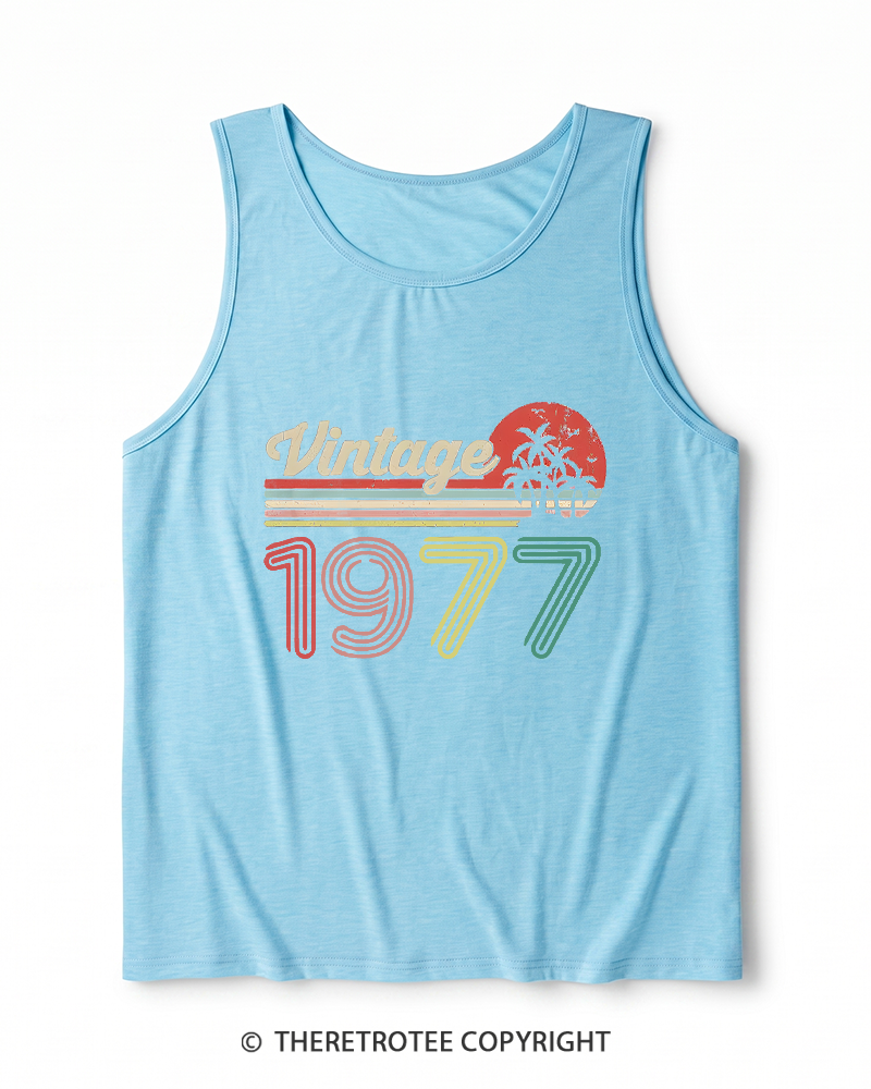 TheRetroTee 1977 Vintage Heather Tank Top