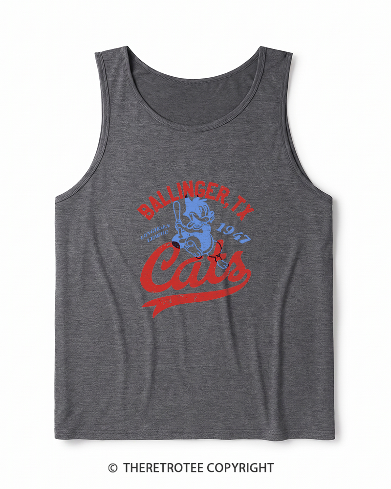 TheRetroTee Ballinger Cats 1947 Heather Tank Top