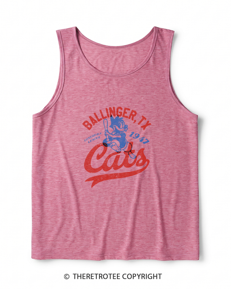 TheRetroTee Ballinger Cats 1947 Heather Tank Top