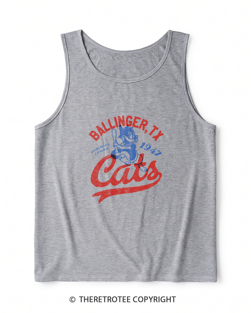TheRetroTee Ballinger Cats 1947 Heather Tank Top