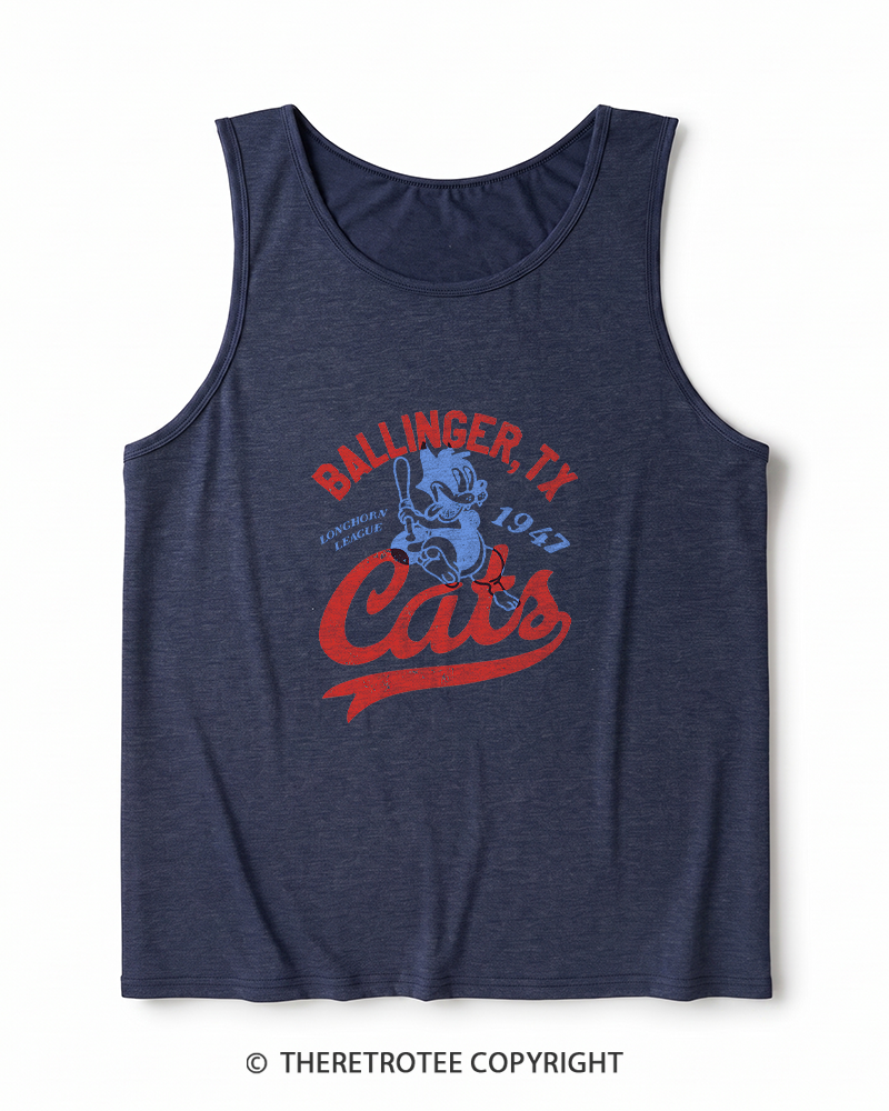 TheRetroTee Ballinger Cats 1947 Heather Tank Top