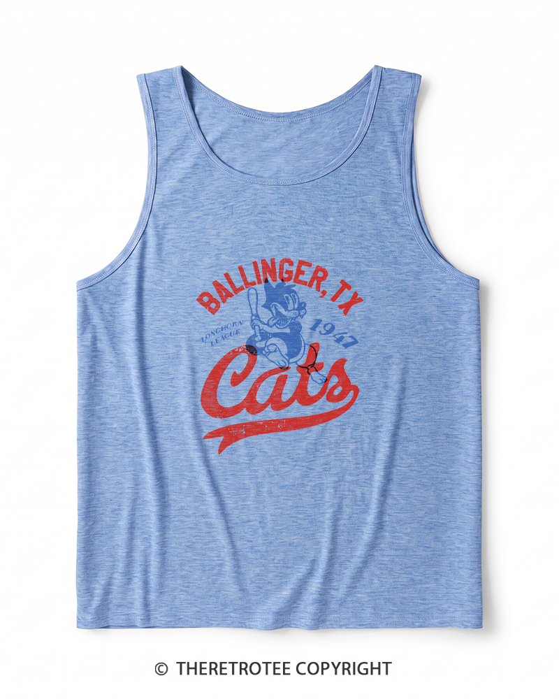 TheRetroTee Ballinger Cats 1947 Heather Tank Top
