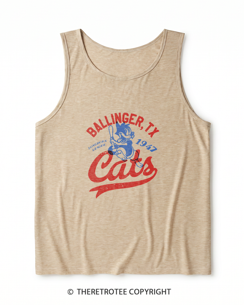 TheRetroTee Ballinger Cats 1947 Heather Tank Top
