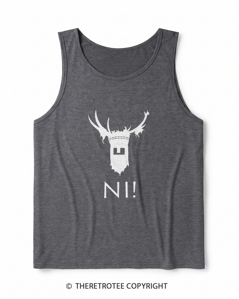 TheRetroTee Ni! 1970s Heather Tank Top