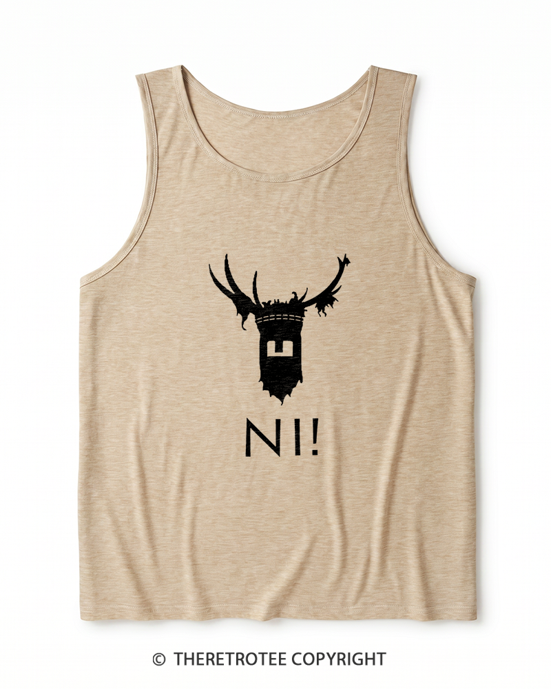 TheRetroTee Ni! 1970s Heather Tank Top