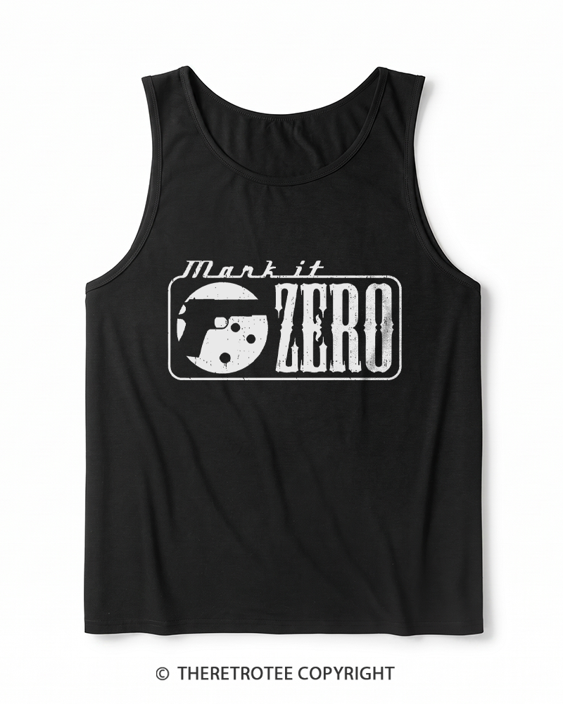 TheRetroTee Mark It Zero 1990s Heather Tank Top