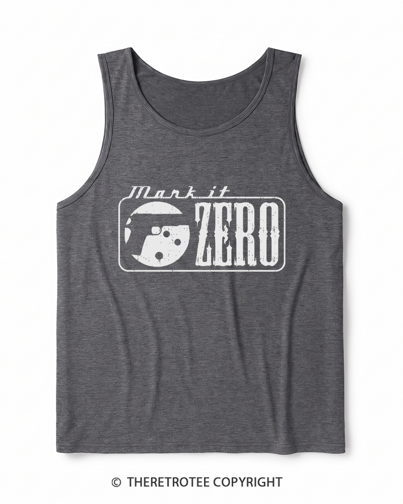 TheRetroTee Mark It Zero 1990s Heather Tank Top