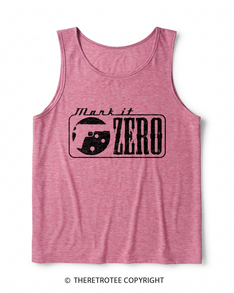 TheRetroTee Mark It Zero 1990s Heather Tank Top