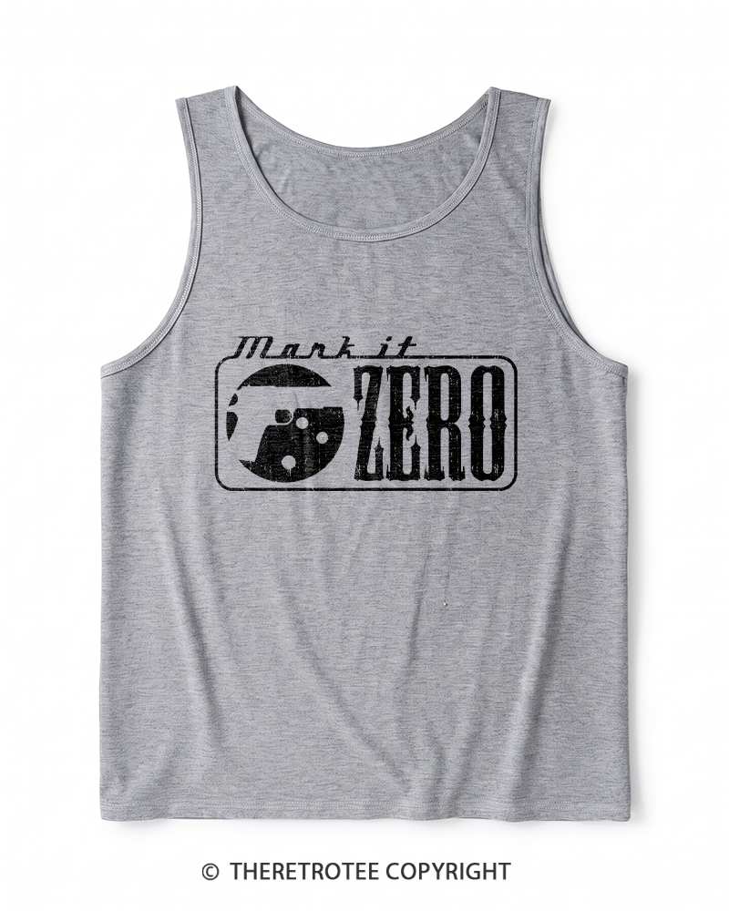 TheRetroTee Mark It Zero 1990s Heather Tank Top