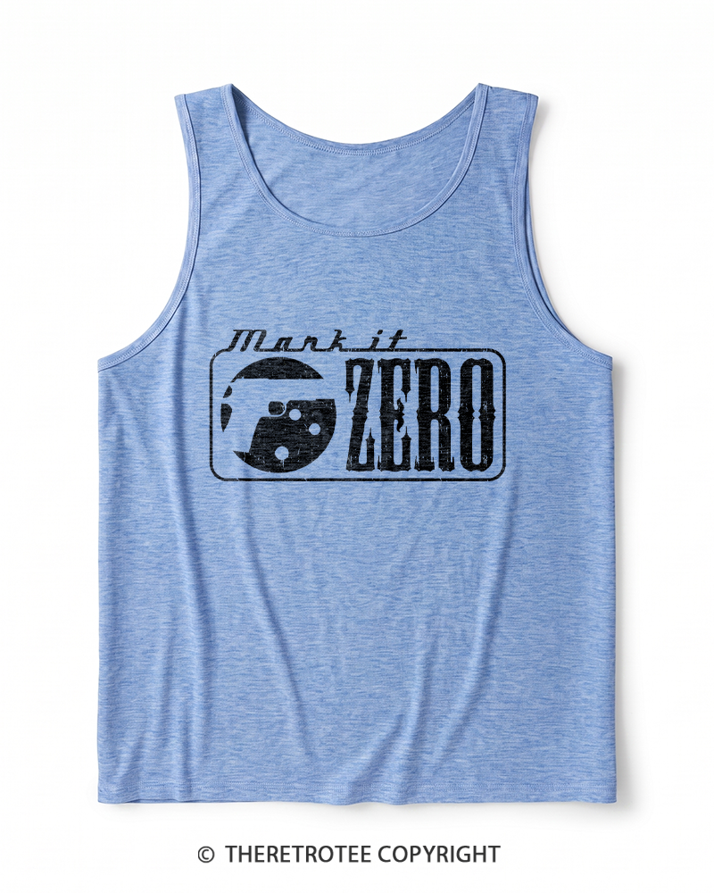 TheRetroTee Mark It Zero 1990s Heather Tank Top
