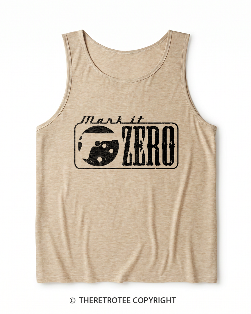 TheRetroTee Mark It Zero 1990s Heather Tank Top