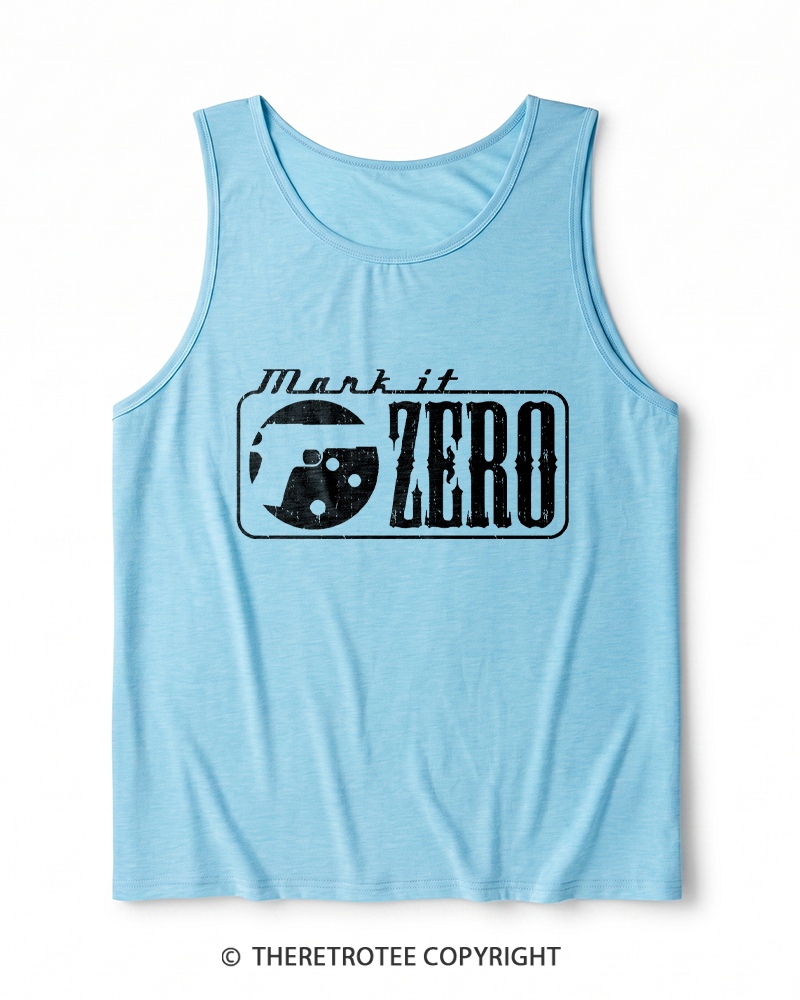TheRetroTee Mark It Zero 1990s Heather Tank Top