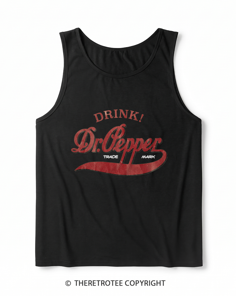 TheRetroTee 1970s Retro Soda Brand Inspired Heather Tank Top