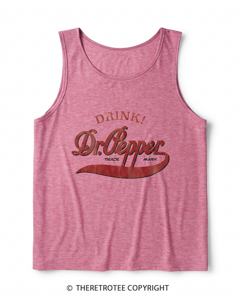 TheRetroTee 1970s Retro Soda Brand Inspired Heather Tank Top