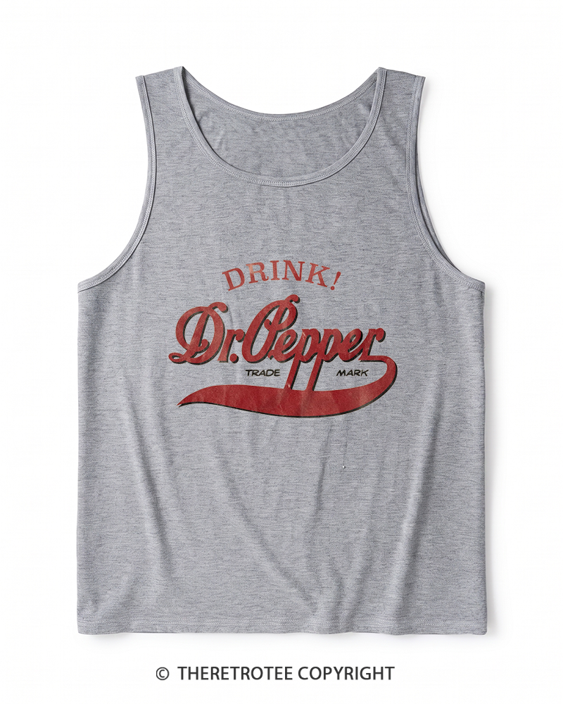 TheRetroTee 1970s Retro Soda Brand Inspired Heather Tank Top