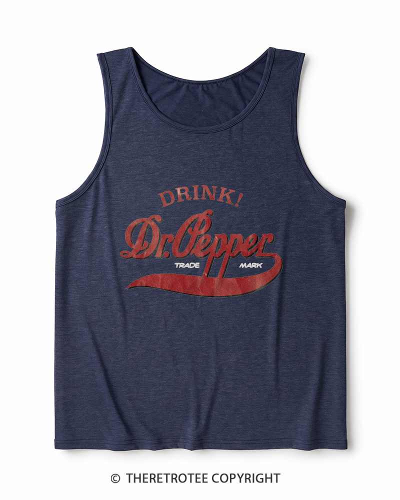 TheRetroTee 1970s Retro Soda Brand Inspired Heather Tank Top