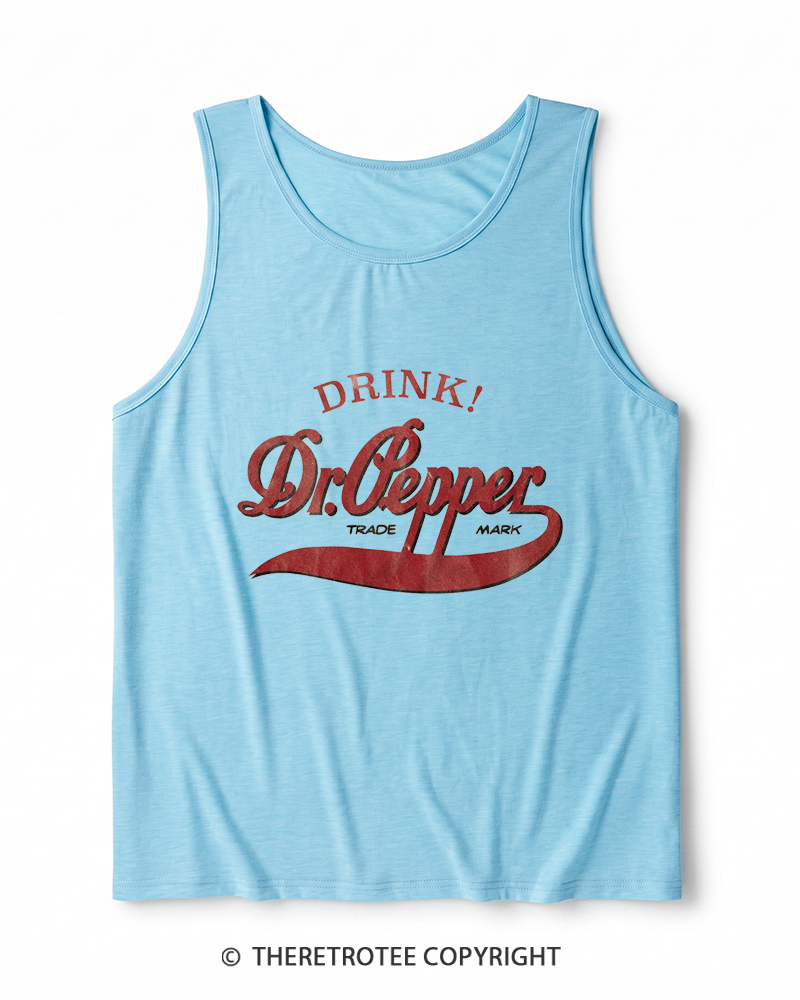 TheRetroTee 1970s Retro Soda Brand Inspired Heather Tank Top