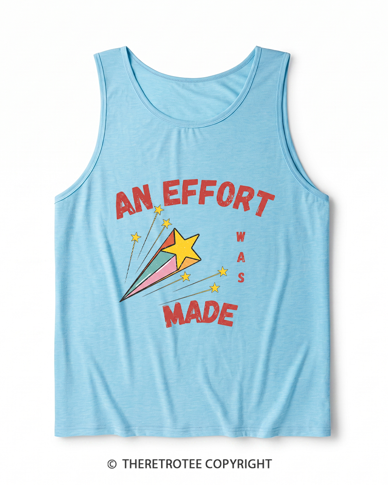 TheRetroTee An Effort Was Made 1970s Heather Tank Top