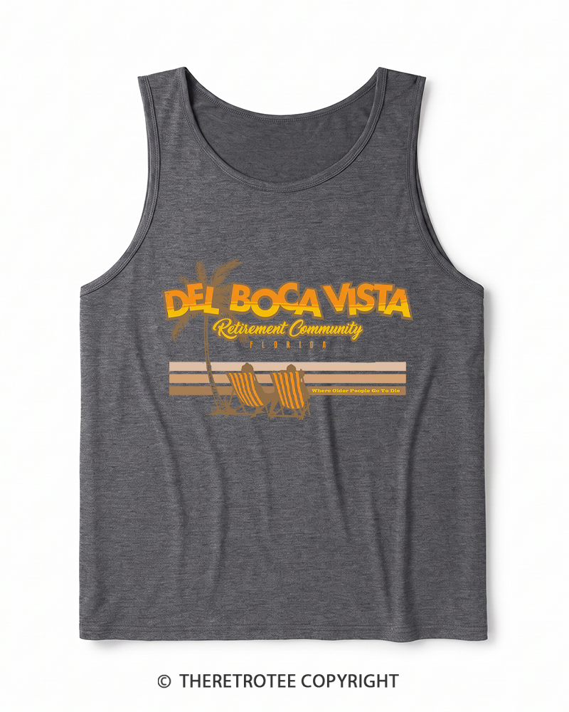 TheRetroTee Del Boca Vista Heather Tank Top