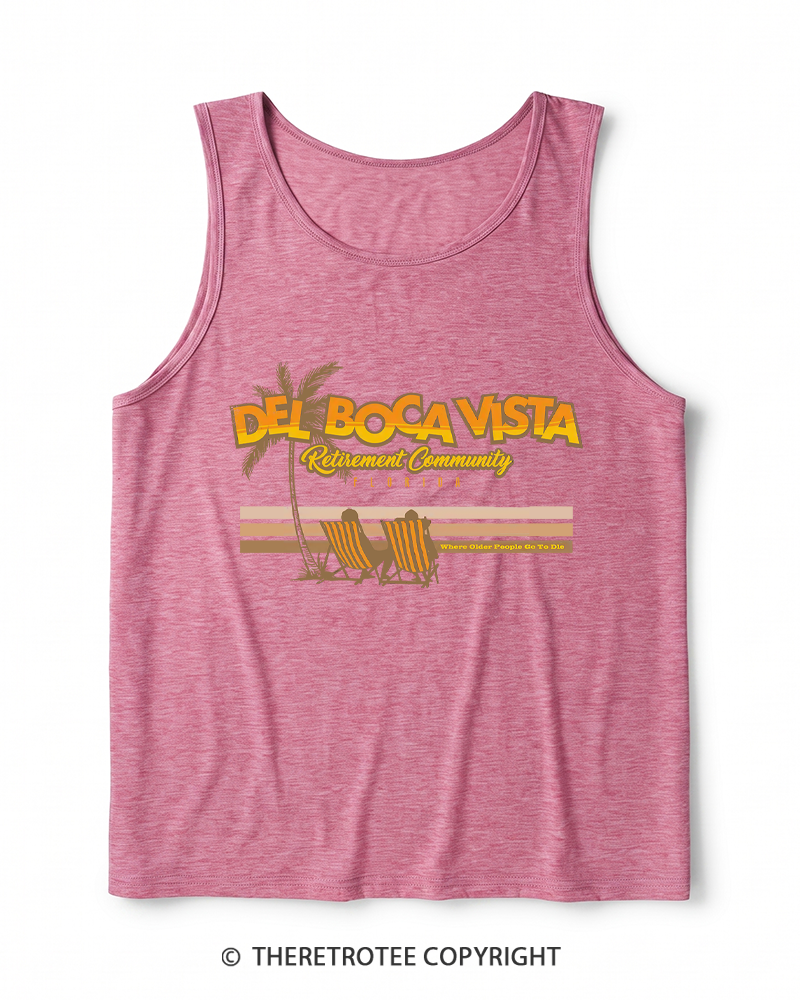 TheRetroTee Del Boca Vista Heather Tank Top