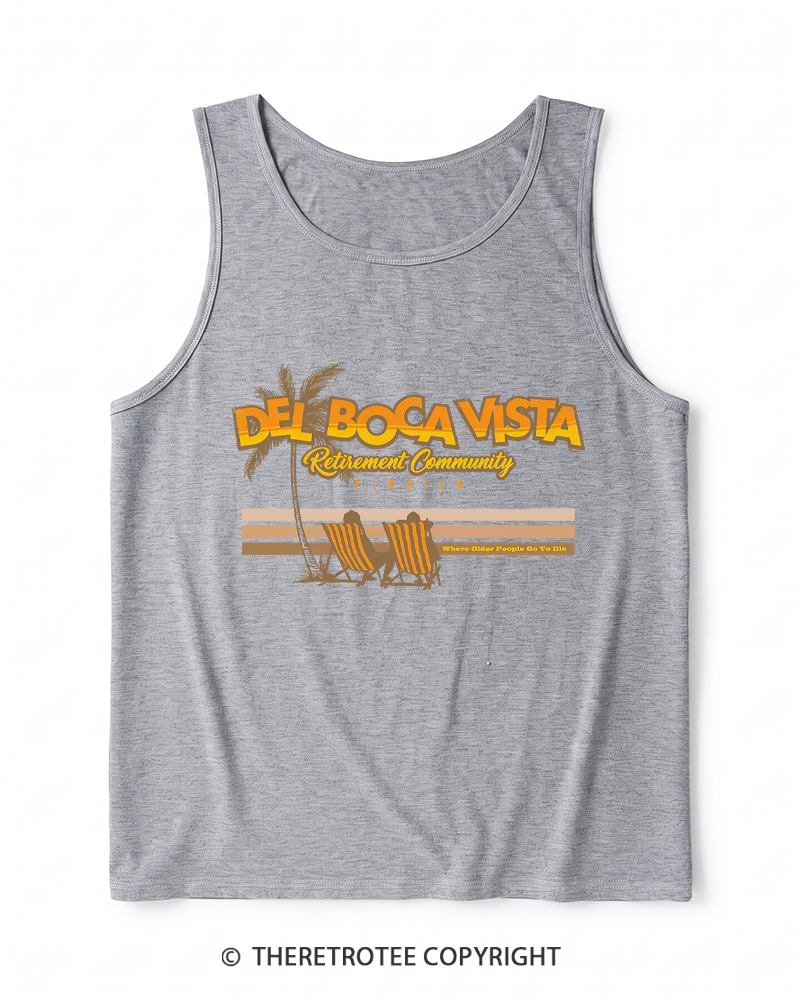 TheRetroTee Del Boca Vista Heather Tank Top