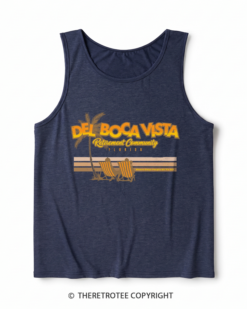 TheRetroTee Del Boca Vista Heather Tank Top