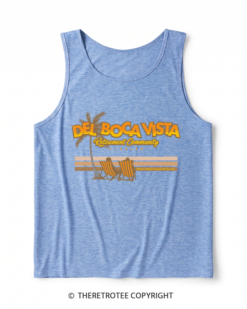 TheRetroTee Del Boca Vista Heather Tank Top