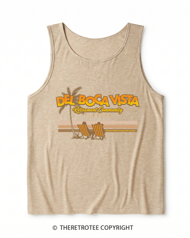 TheRetroTee Del Boca Vista Heather Tank Top