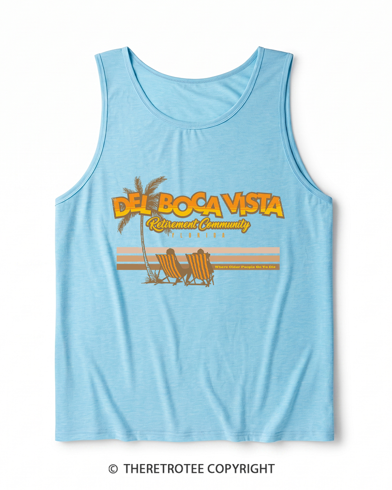 TheRetroTee Del Boca Vista Heather Tank Top