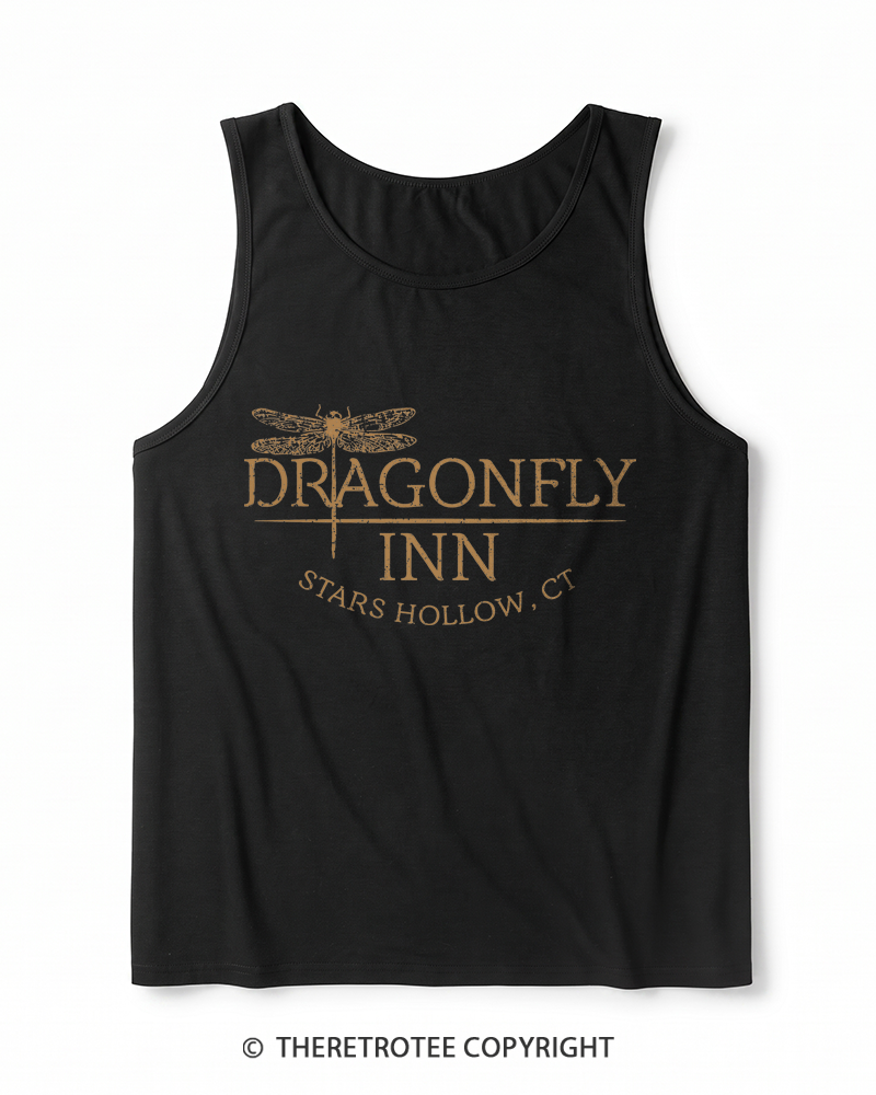 TheRetroTee Dragonfly 2000s Heather Tank Top