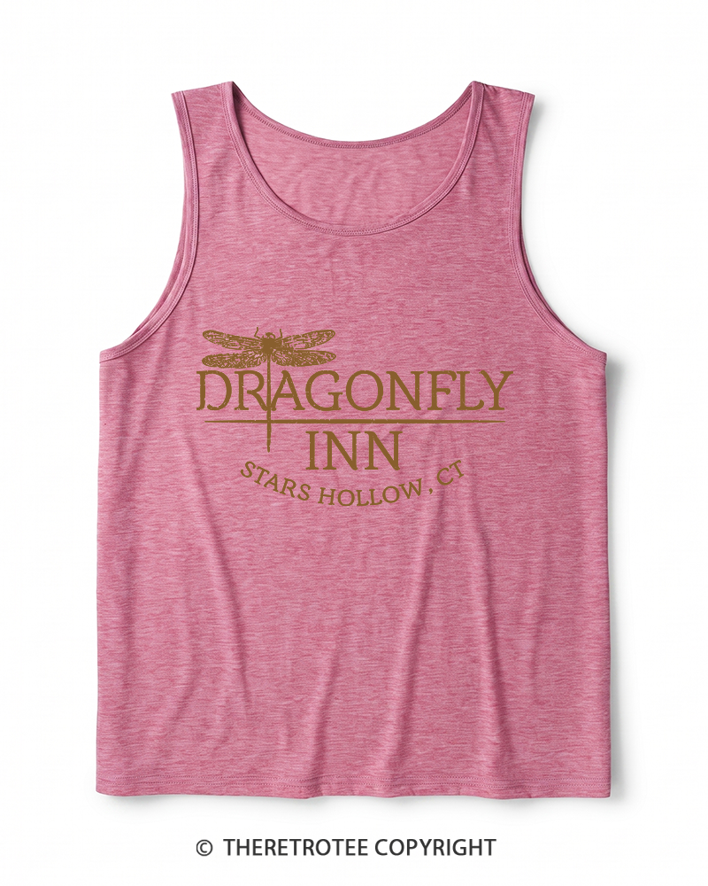 TheRetroTee Dragonfly 2000s Heather Tank Top