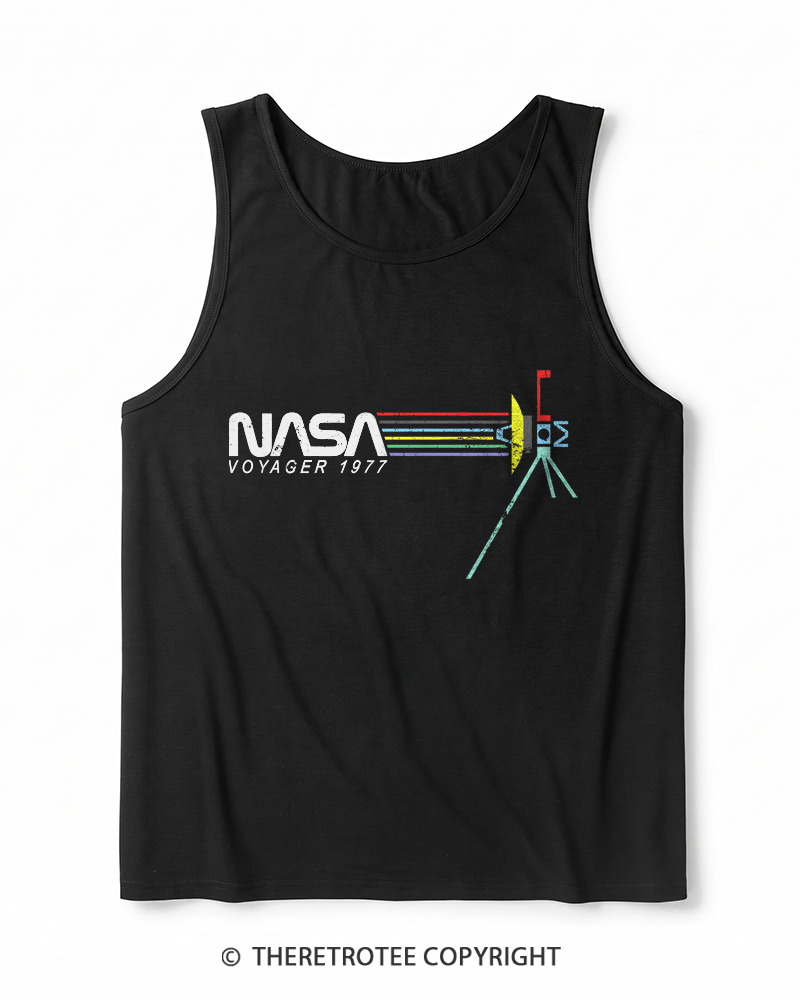 TheRetroTee Voyager '77 Heather Tank Top
