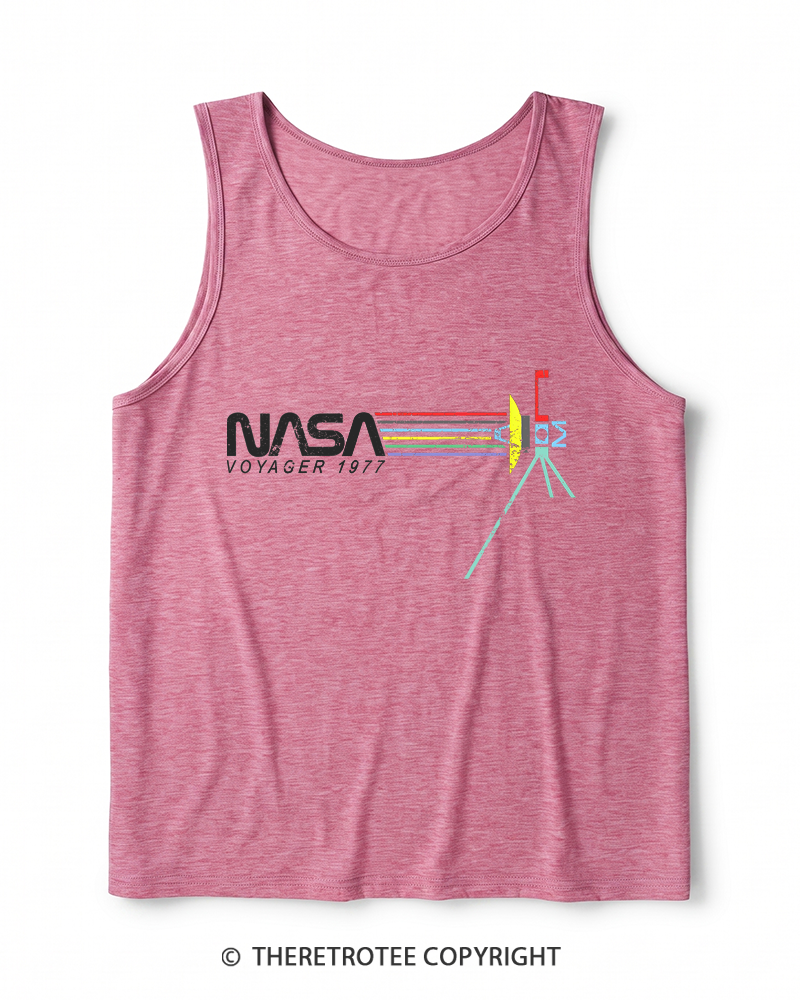 TheRetroTee Voyager '77 Heather Tank Top