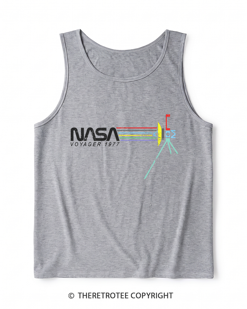 TheRetroTee Voyager '77 Heather Tank Top