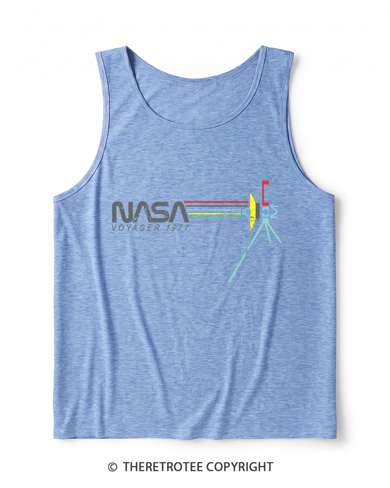 TheRetroTee Voyager '77 Heather Tank Top