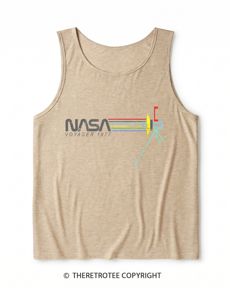 TheRetroTee Voyager '77 Heather Tank Top