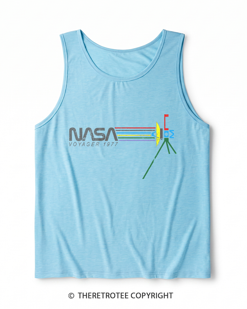 TheRetroTee Voyager '77 Heather Tank Top