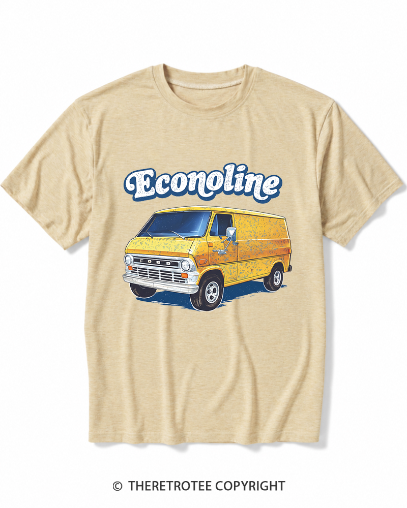 TheRetroTee 1970s Econoline Van Heather T-Shirt