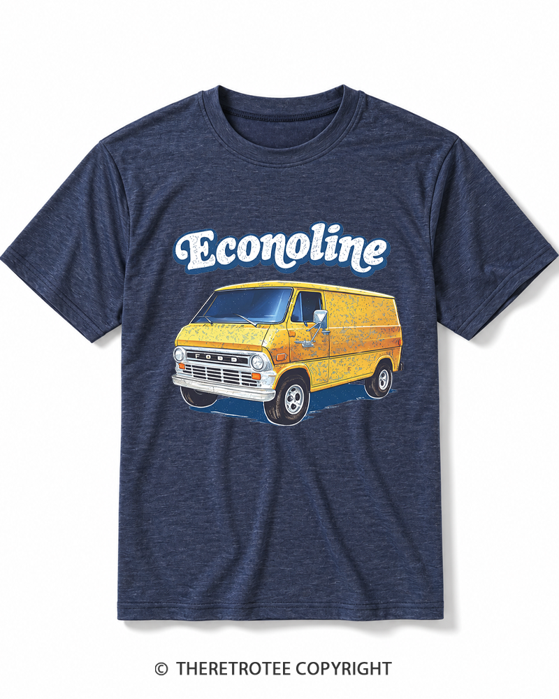 TheRetroTee 1970s Econoline Van Heather T-Shirt