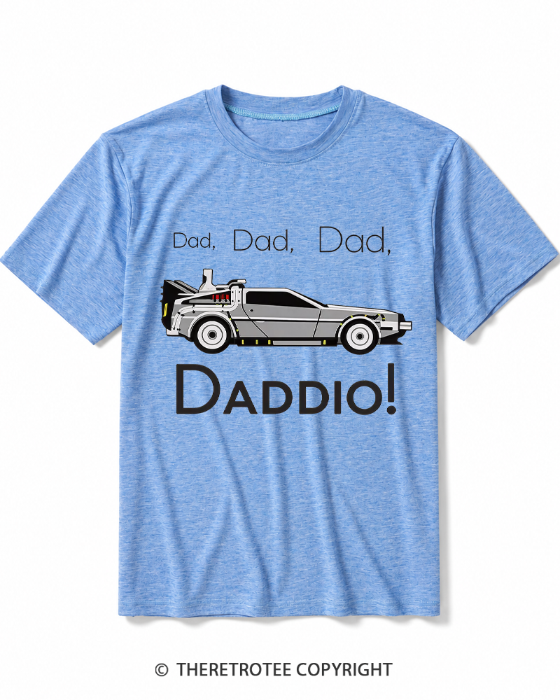 TheRetroTee Dad Daddio 1980s Heather T-Shirt