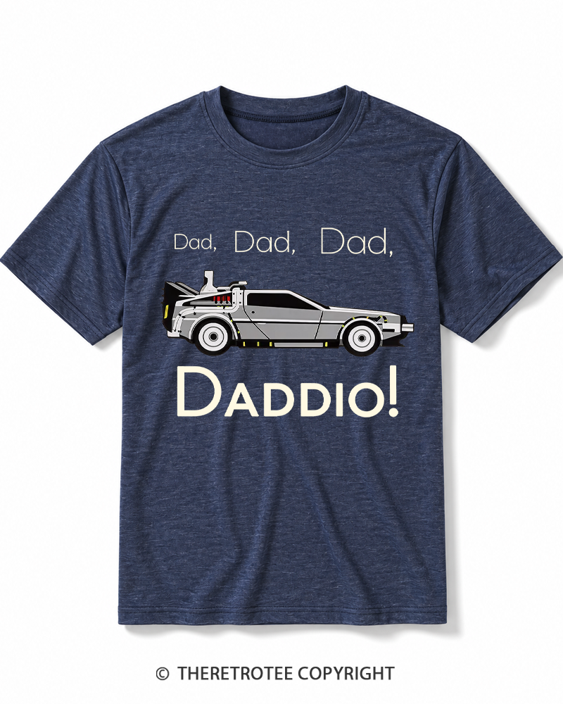 TheRetroTee Dad Daddio 1980s Heather T-Shirt