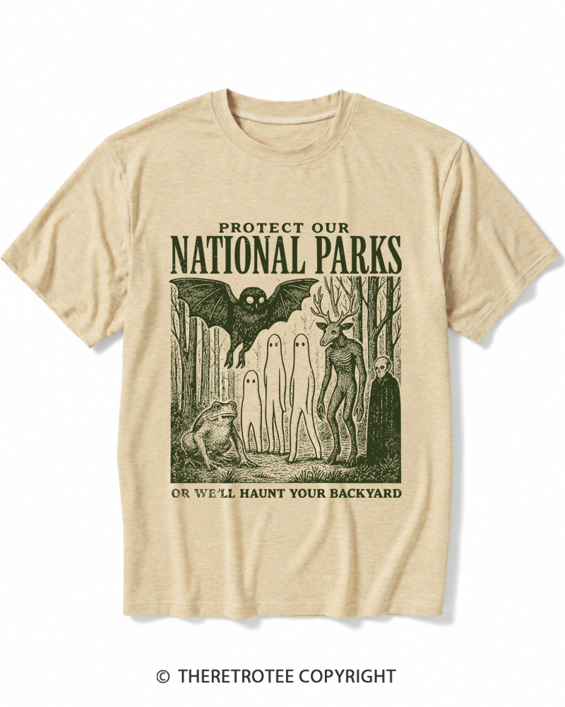 TheRetroTee Mothman 1970s Heather T-Shirt